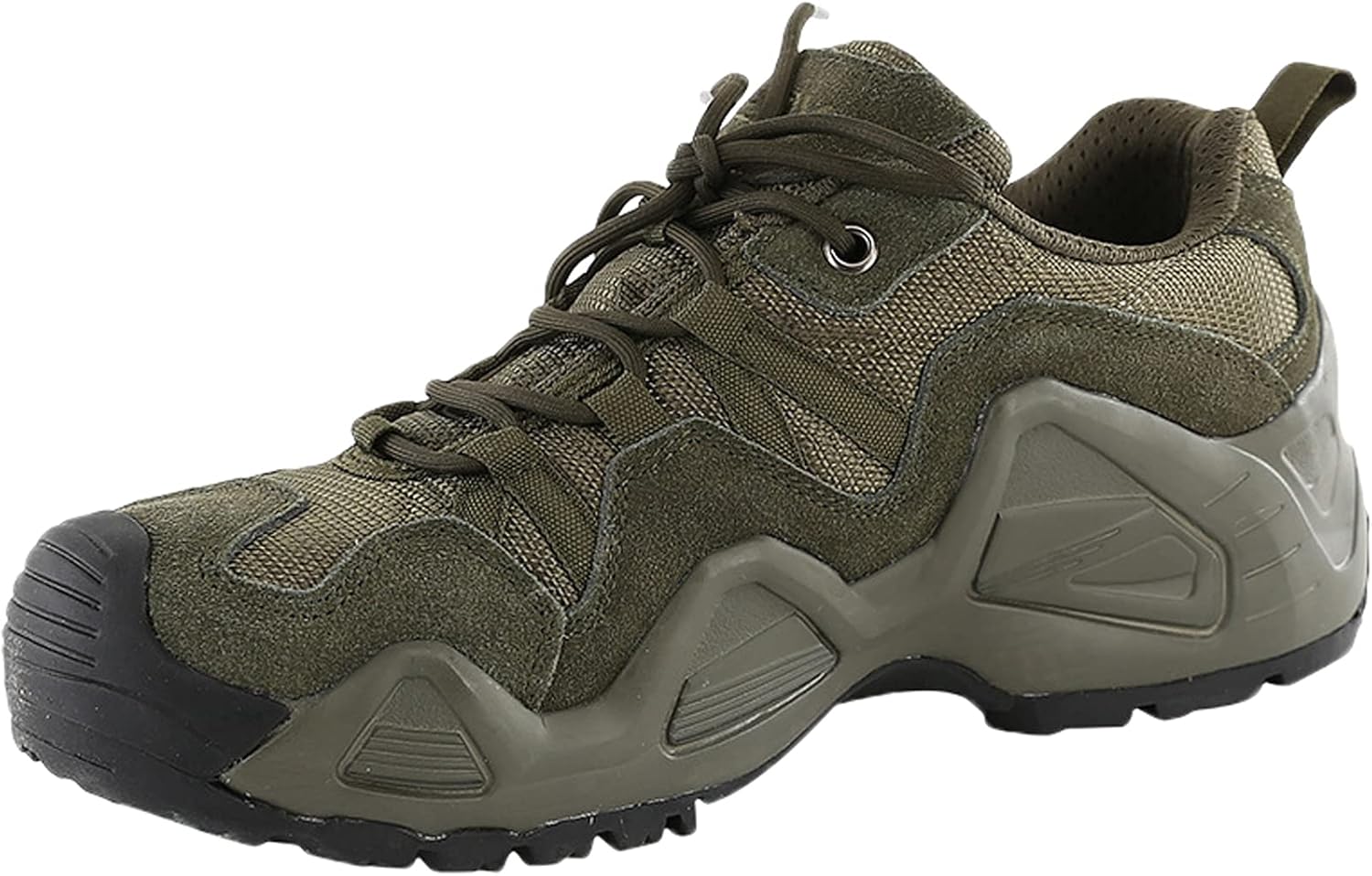 

Мужские походные ботинки hongrenamz, легкие, для прогулок и треккинга, для активного отдыха и горных походов, низкие повседневные ботинки на шнуровке, зеленый