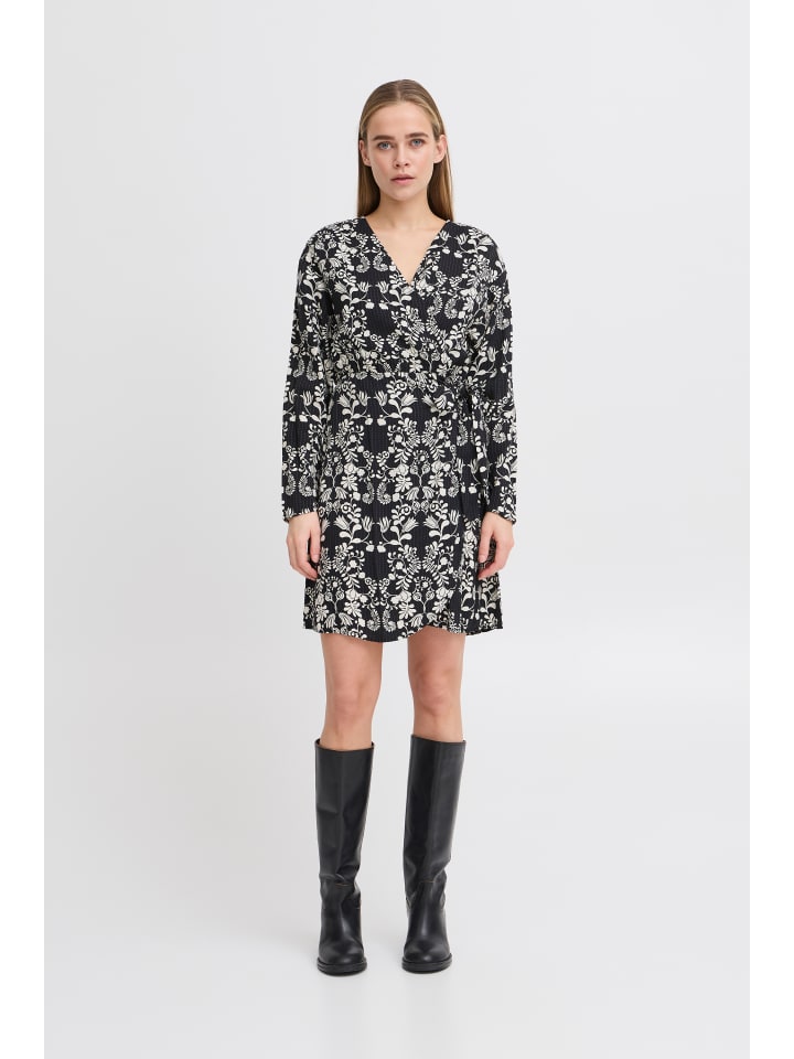 

Платье IHGOCINA, свободного кроя, цвет Black Flower (aop) ICHI