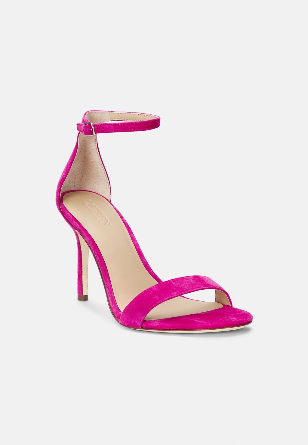 

Босоножки на высоком каблуке ALLIE SUEDE SANDAL Ralph Lauren, розовый