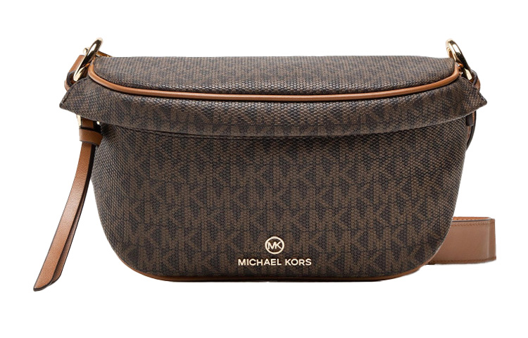 

Сумка через плечо из телячьей кожи коллекции Luggage, коричневая MICHAEL KORS