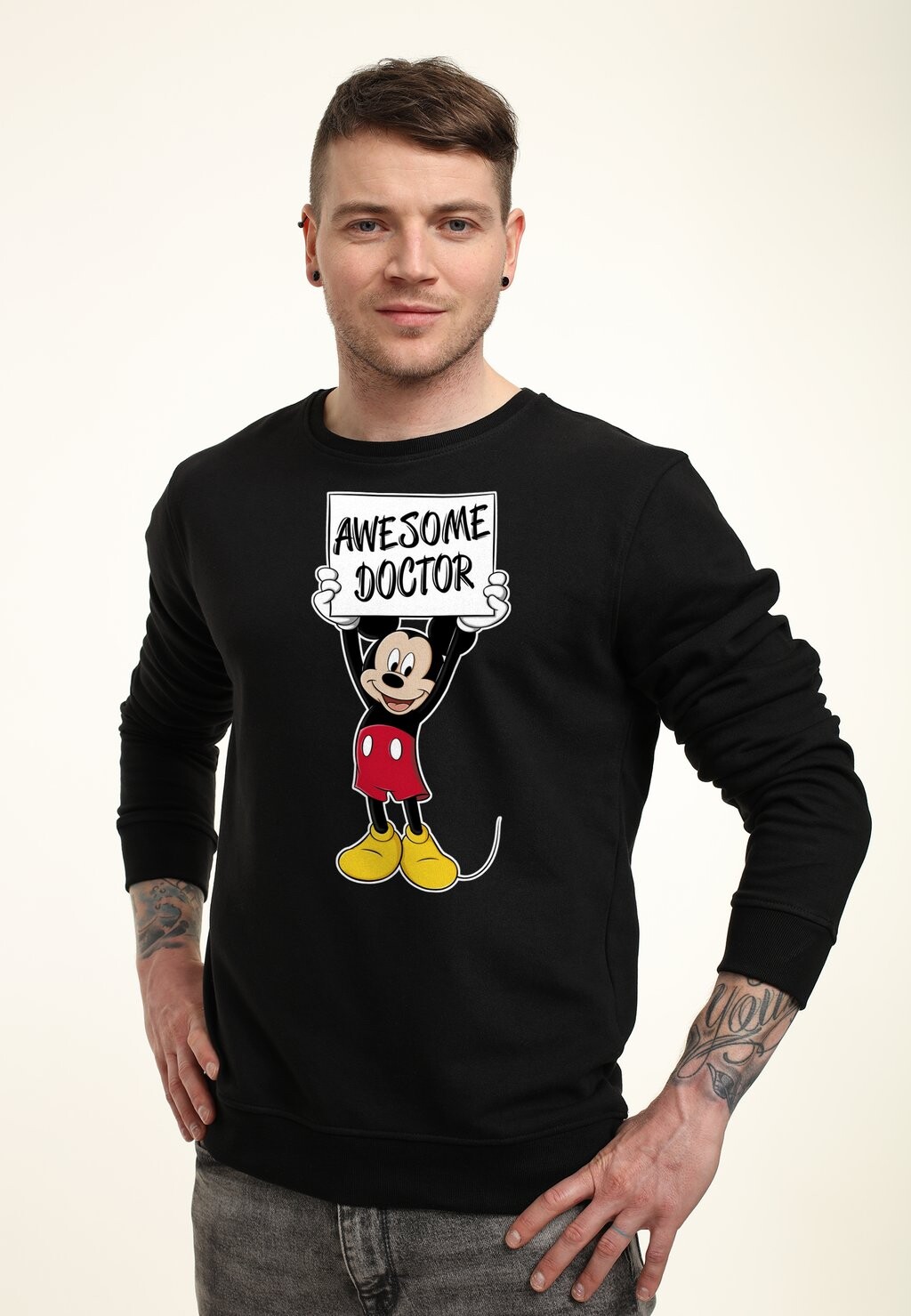 

Толстовка MICKEY CLASSIC AWESOME DOCTOR Disney, черный