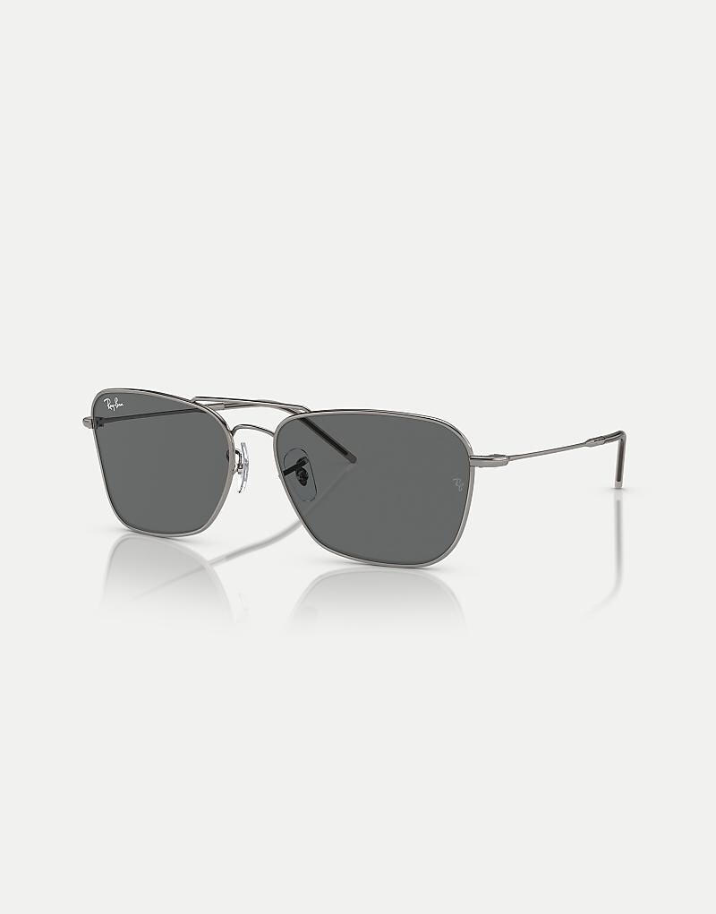 

Солнцезащитные очки Ray-Ban Reverse стального серого цвета с серыми линзами