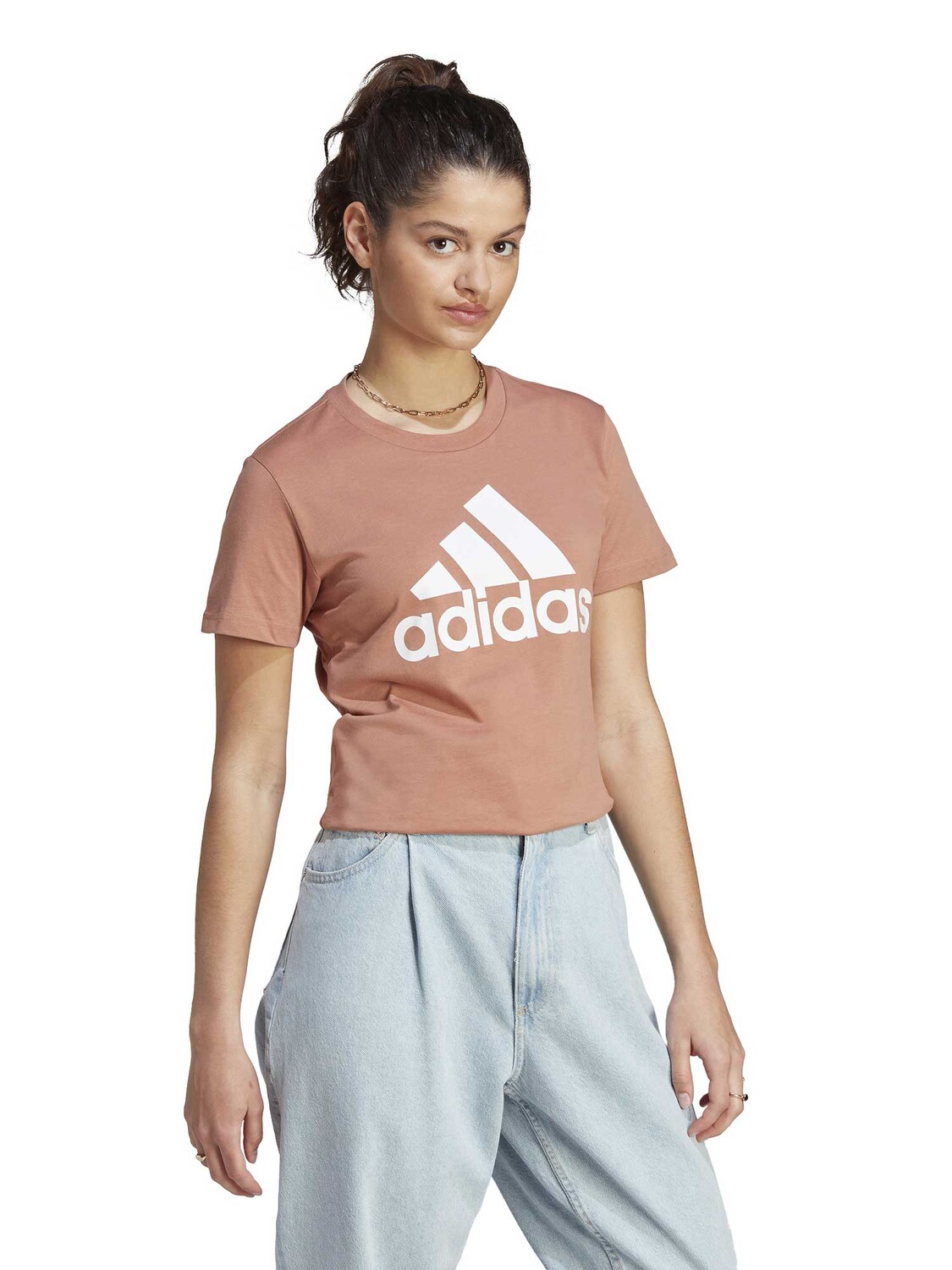 

Футболка Adidas Sportswear Essentials Logo, розовый