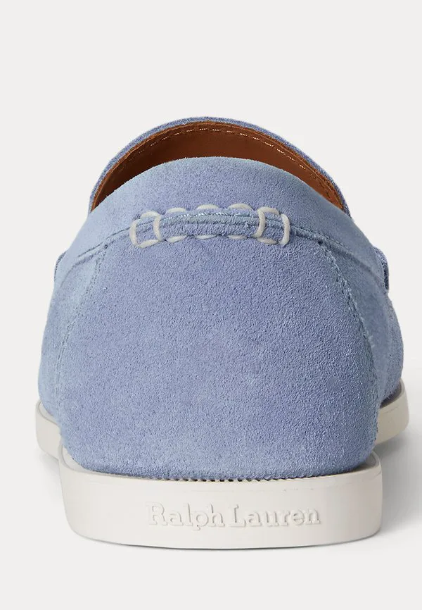 Замшевые венецианские лоферы merton без шнурков Polo Ralph Lauren, Channel Blue — фото 3
