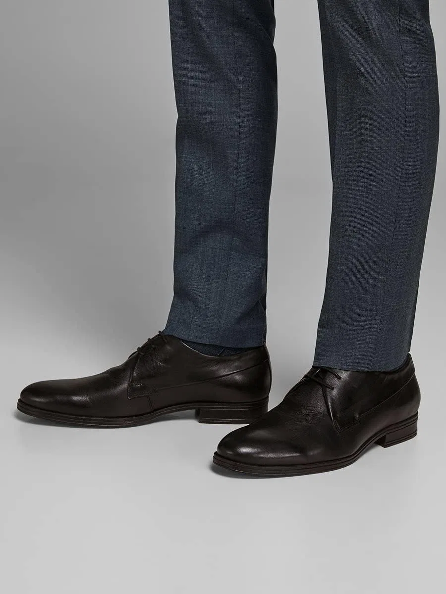 Туфли JACK & JONES Men's Jfwsammy Leather Anthracite Brogues — фото 3