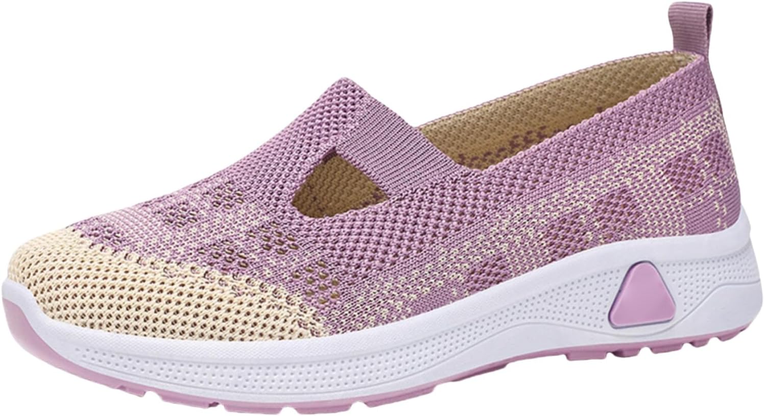 

Женские прогулочные кроссовки Canbebig, тканые дышащие сетчатые кроссовки, светло-фиолетовый