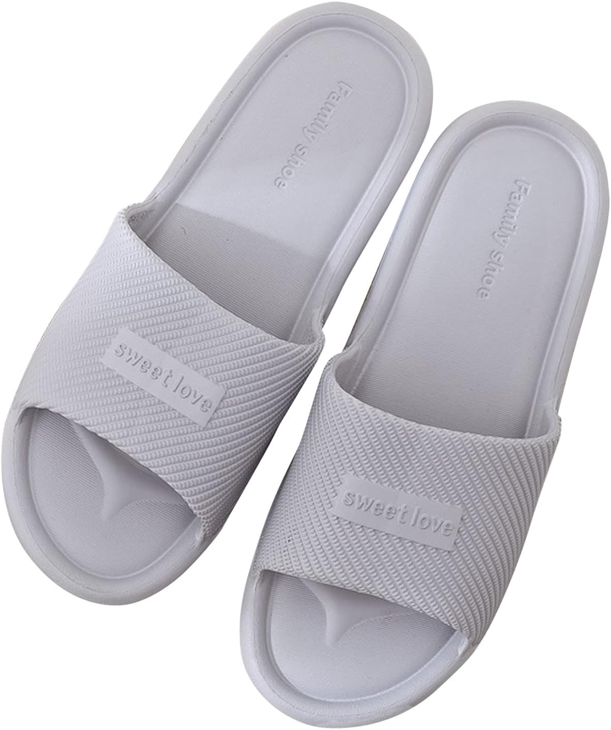 

Домашние мягкие тапочки для пары, шлепанцы для ванной, мужские тапочки, размер 13, очень широкие Generic, серый