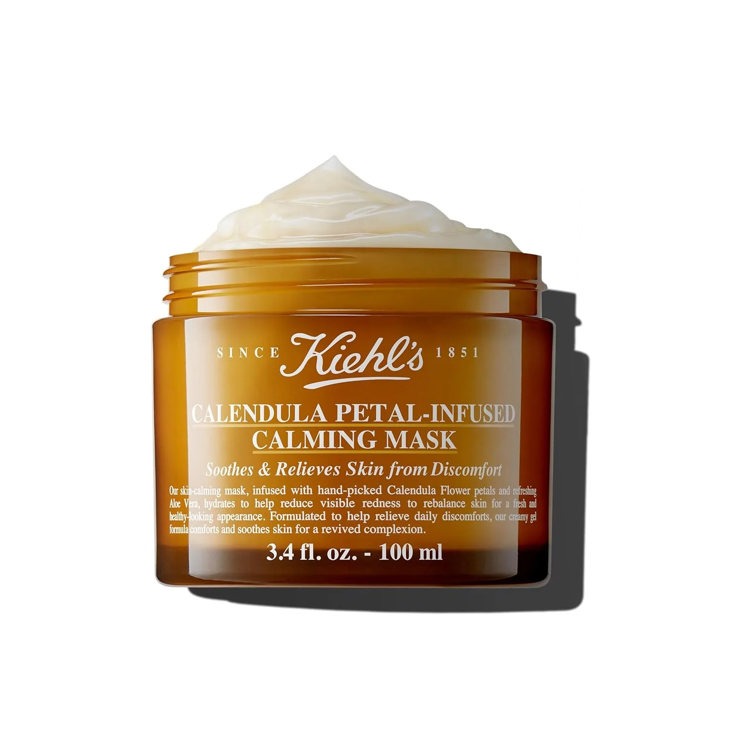 Маска для лица Kiehl's — Увлажняющая и смягчающая гелевая с лепестками календулы, подходит для всех типов кожи, 28.1 мл