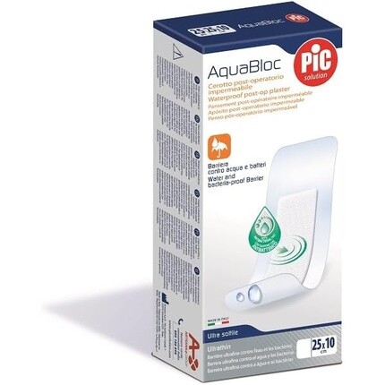 Artsana Pic Aquabloc Водостойкий послеоперационный пластырь 25 x 10 см — фото 2