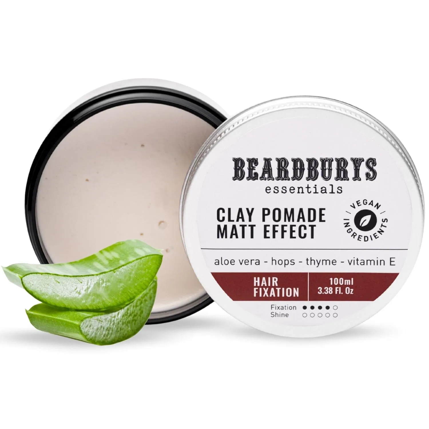 Матовая глина-помада Beardburys Essentials Clay Pomade для мужчин, 100 мл By Carobels Beardburys