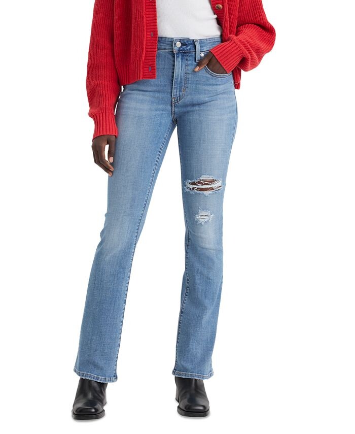 

Классические эластичные джинсы Bootcut 725 с высокой талией Levi's, цвет Running To The Finish