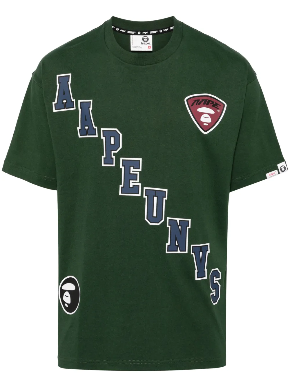 

Футболка с графичным принтом AAPE BY *A BATHING APE, зеленый