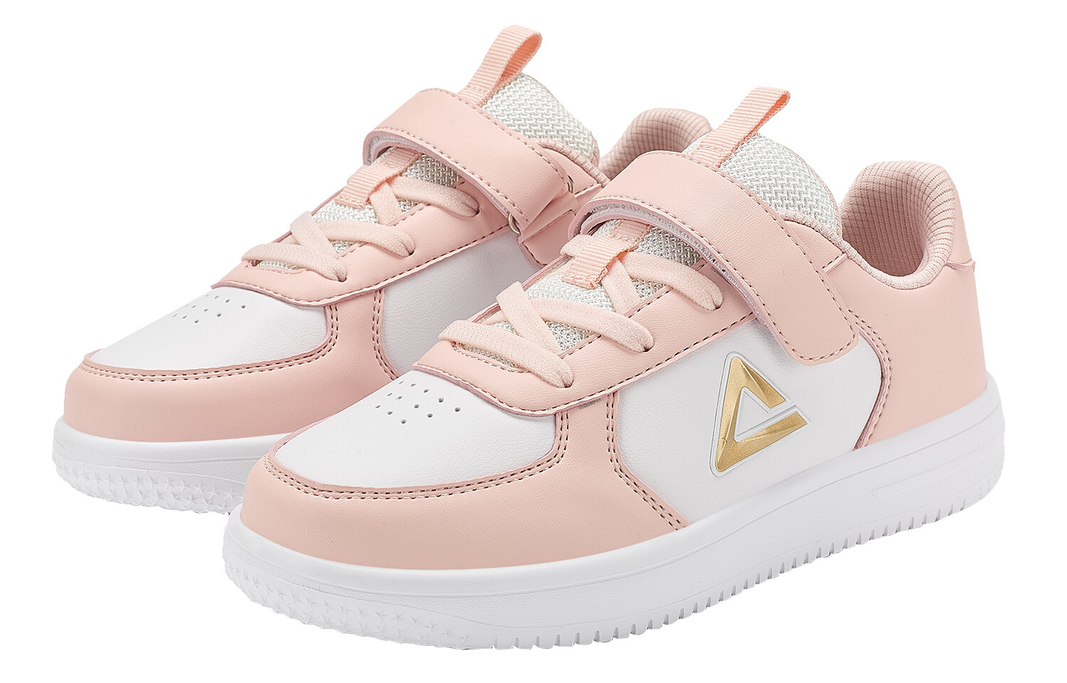 Детские кроссовки для скейтбординга GS Low-top светло-розовые и белые Peak, розовый — фото 3