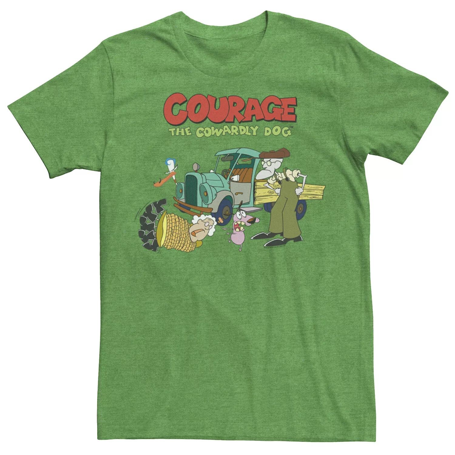 

Мужская футболка с логотипом Courage The Cowardly Dog Scene Licensed Character