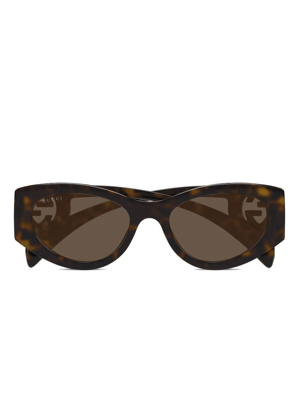 

Солнцезащитные очки в оправе 'кошачий глаз' с логотипом Gucci Eyewear, коричневый