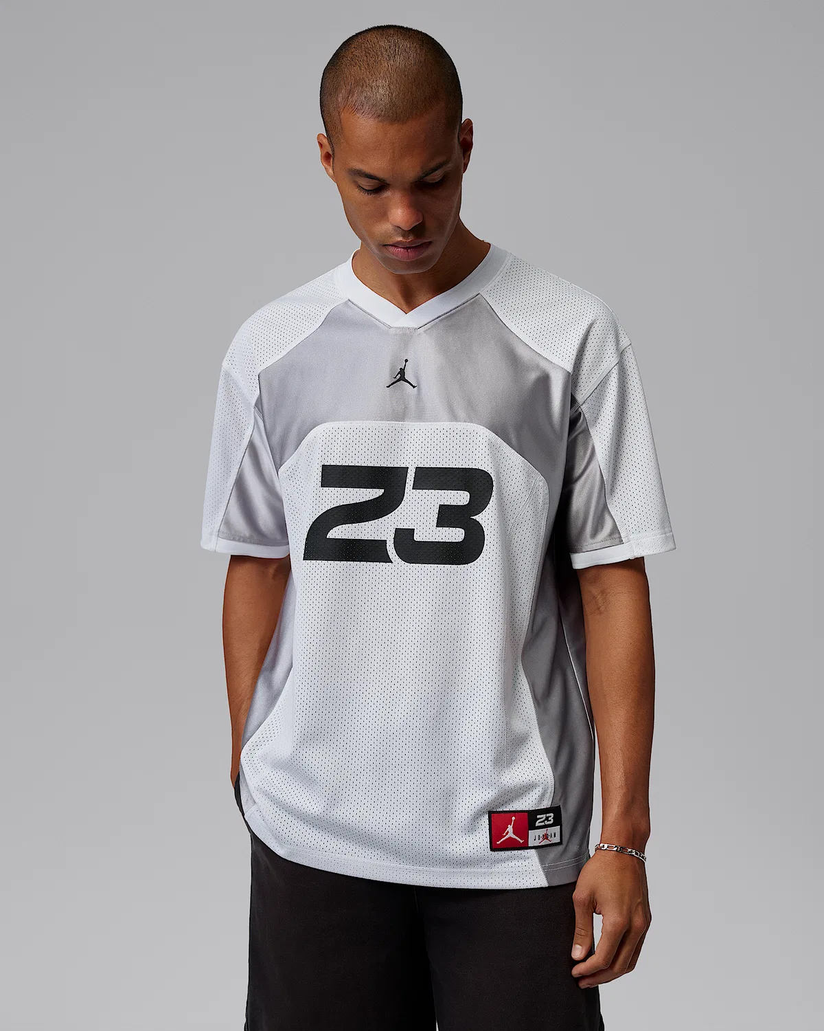 Мужская джерси Jordan Flight, White/Light Smoke Grey/Black