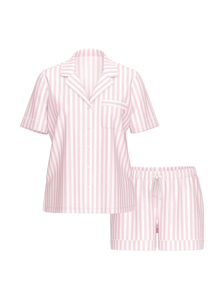 Мягкий короткий пижамный комплект из модала Victoria'S Secret, modal soft pretty blossom stripes — фото 4