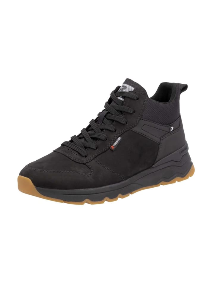 

Rieker Черные ботинки на шнуровке