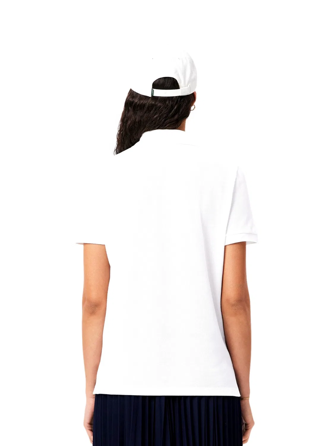 Футболка Lacoste White, Классическая, Белая — фото 3