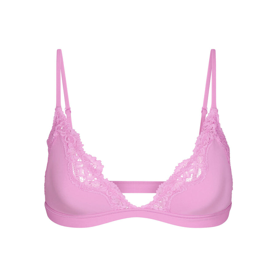 

Треугольный бюстгальтер SKIMS Fits Everybody Lace, цвет Petal