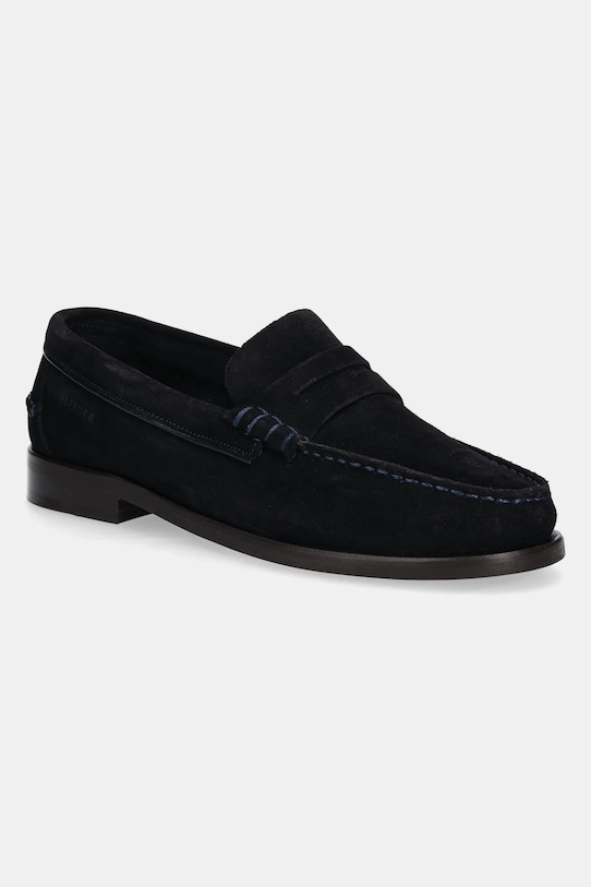 

Замшевые мокасины Classic Hilfiger Suede Loafer Tommy Hilfiger, темно-синий