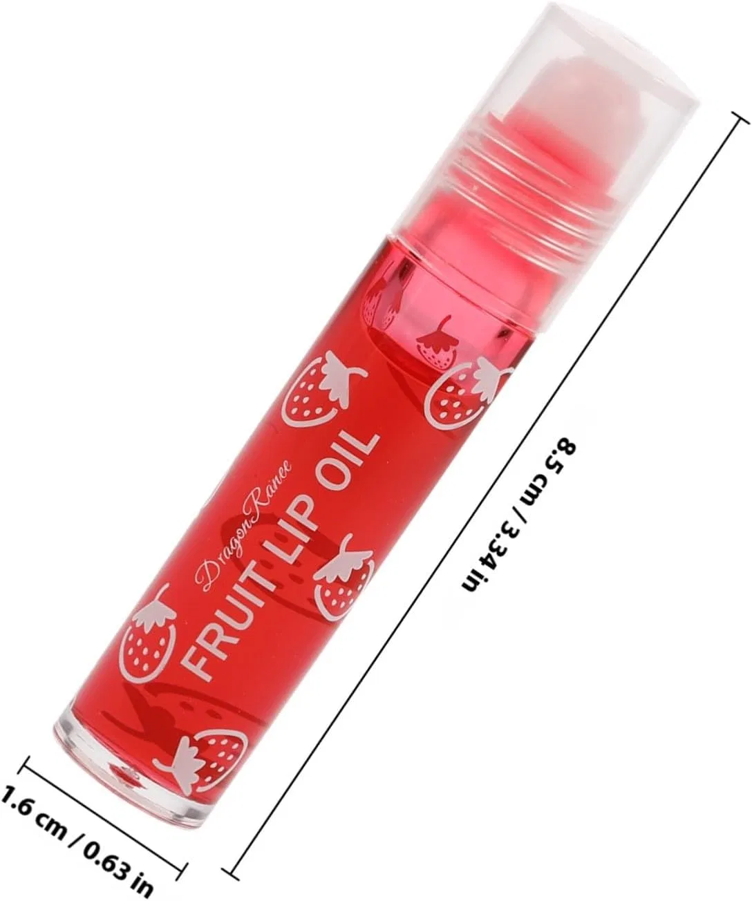 Блеск для губ NOLITOY Roller Ball Lip Oil красный 8.5x1.5 см — фото 2