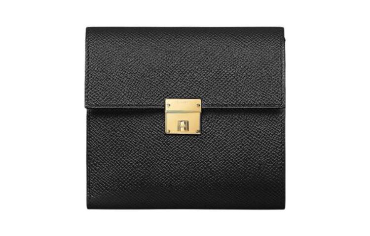 

HERMES Кошелёк из телячьей кожи Epsom Clic женский 89 чёрный
