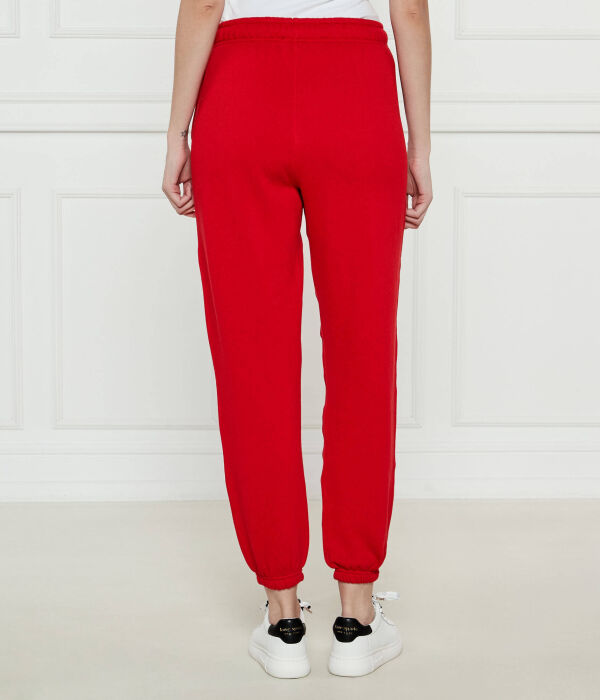 Спортивные брюки женские Polo Ralph Lauren Lunar на кулиске, красный — фото 3