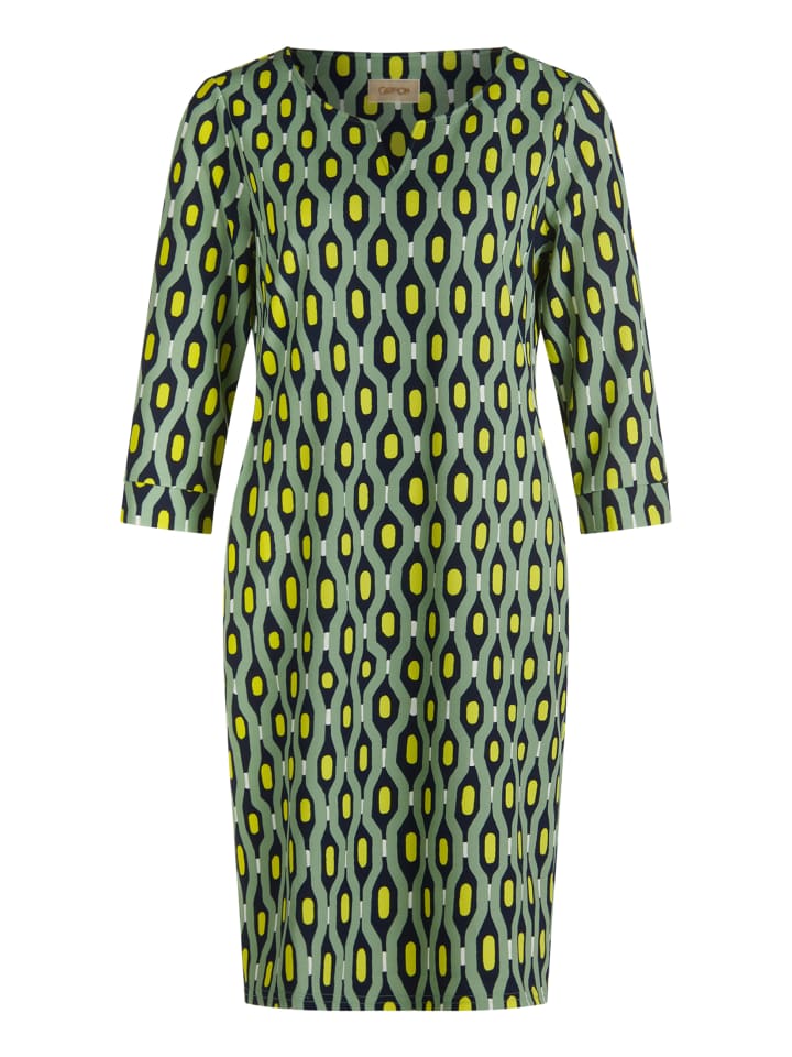

CARTOON Повседневное платье с узором зелено-желтого цвета