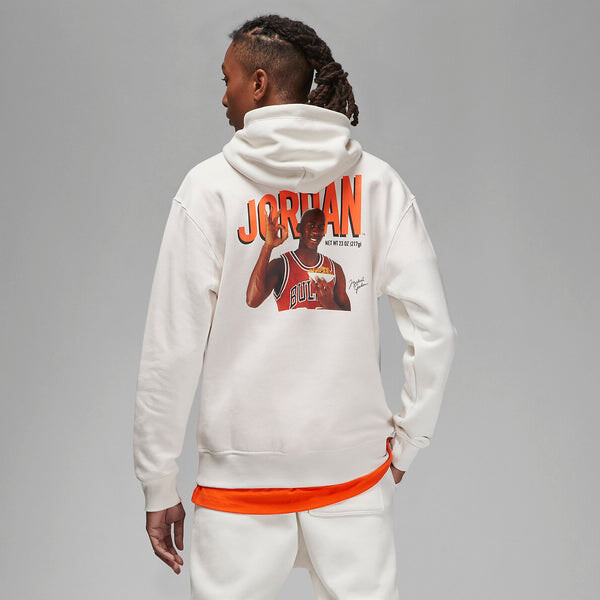 Толстовка Air Jordan Flight Mvp Graphic Fleece Hoodie 'Phantom', белый — фото 3