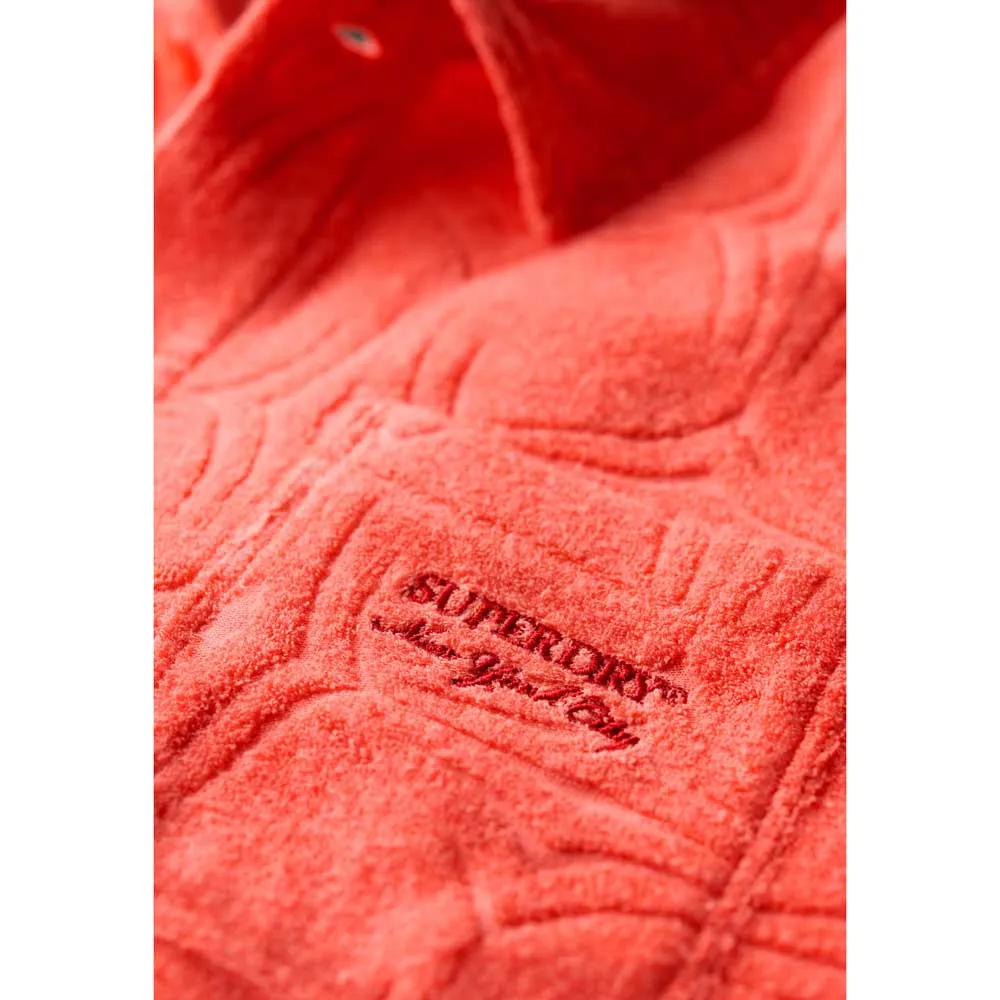 Рубашка с коротким рукавом Superdry Country Club Towelling, оранжевый — фото 3