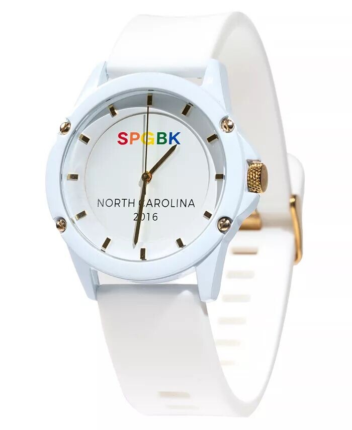 

Белые силиконовые часы унисекс Pride 44 мм SPGBK Watches, белый