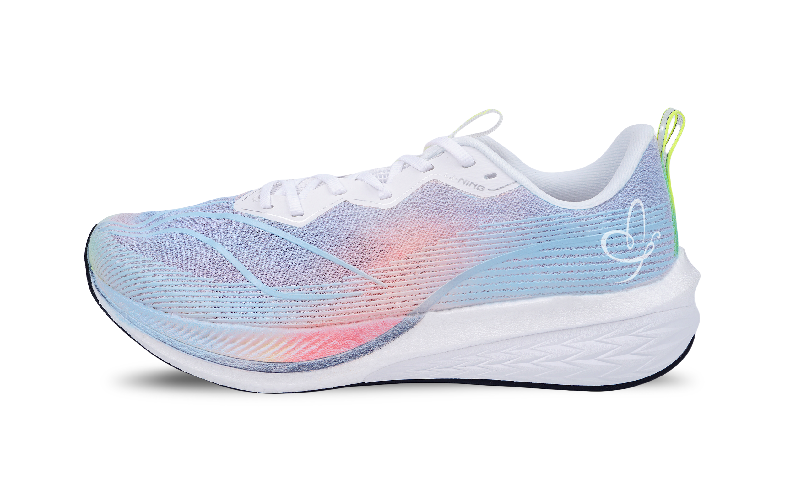 

LINING Кроссовки Red Hare 6 Pro Slip Resistant Abrasion Resistant Low top Casual для мужчин бело-розово-голубые