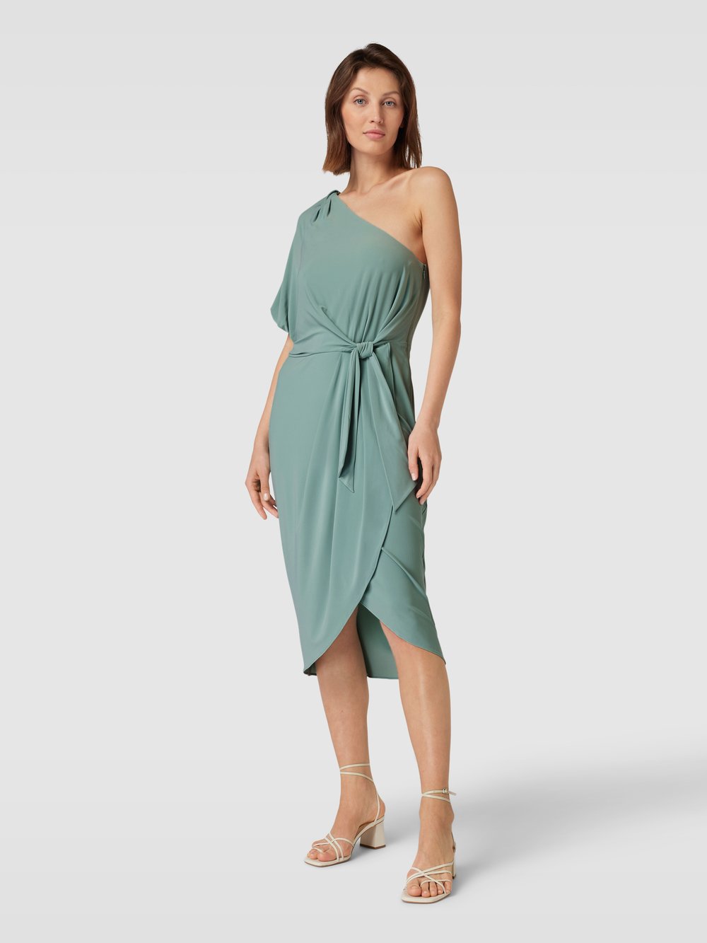 

Платье миди с одним плечом, модель «MARIYOW» Lauren Ralph Lauren, мятный