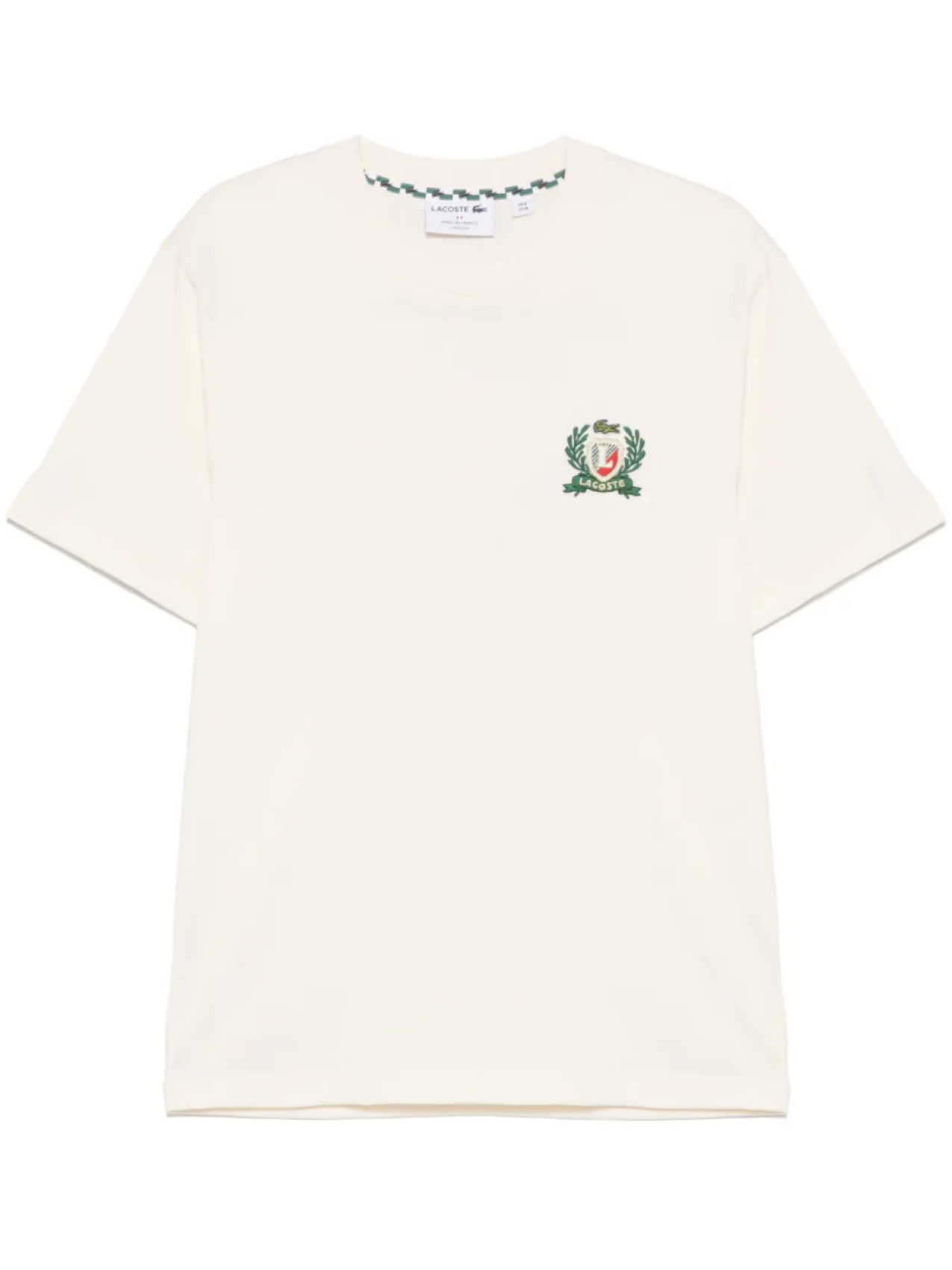 

Lacoste футболка с вышивкой, нейтральный