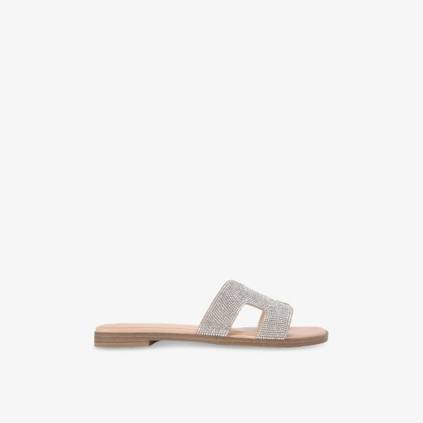 Сандалии Kg Kurt Geiger Raven из искусственной кожи, серебряный