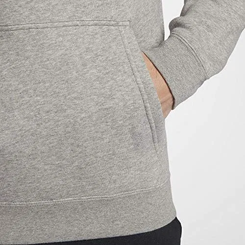 Толстовка Nike Sportswear Club с капюшоном, Light Grey Heather/Light Grey Heather/White