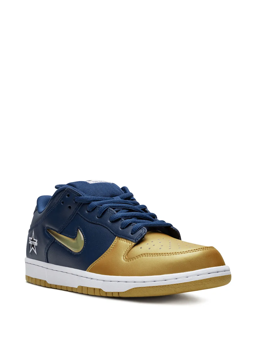 Кроссовки SB Dunk Low OG из коллаборации с Supreme Nike, золотой — фото 2