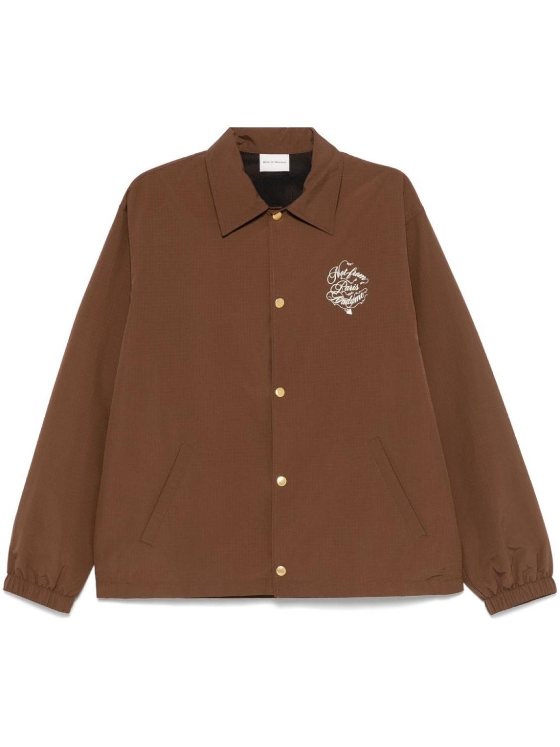 

Drôle De Monsieur куртка с принтом Vignes, коричневый