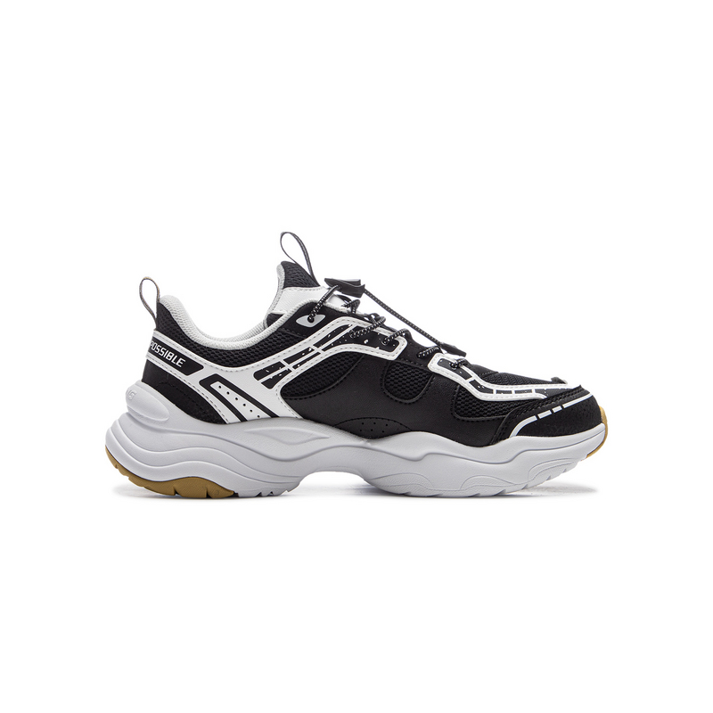 LINING YOUNG Спортивная обувь Kids Lifestyle Shoes низкие Wear-Resistant черный белый — фото 3