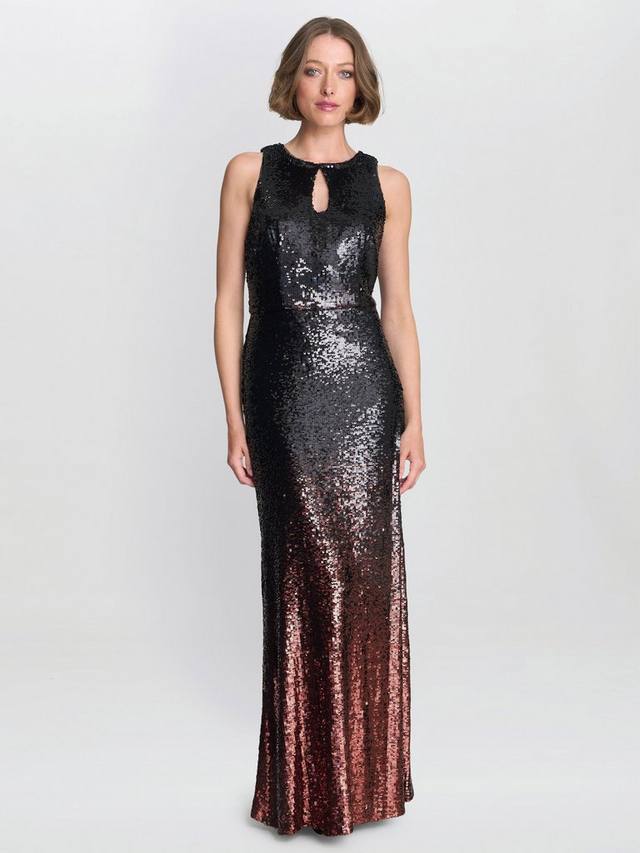 

Платье макси Tallulah с пайетками и русалочьим силуэтом без рукавов Gina Bacconi