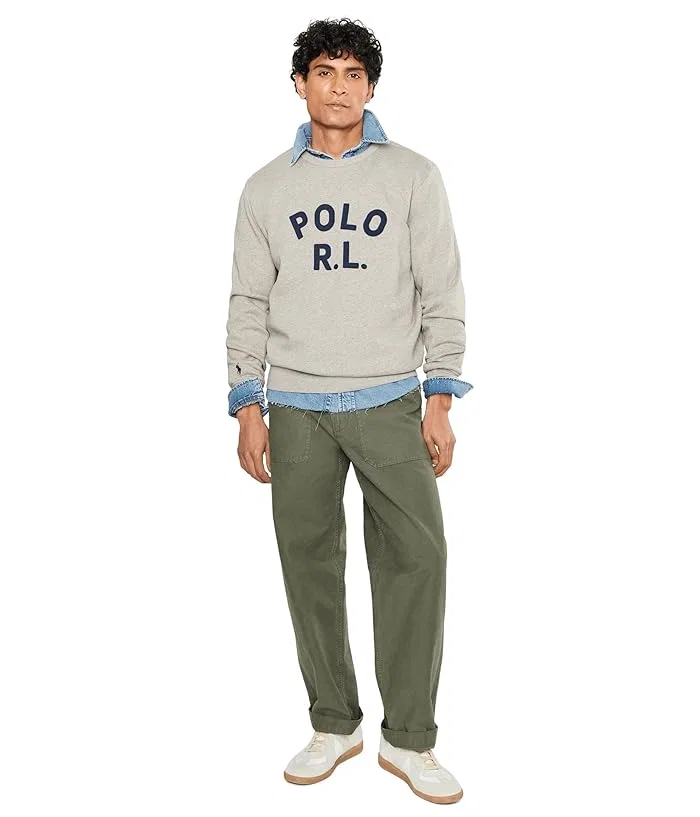 Толстовка флисовая Logo Fleece Polo Ralph Lauren, Dark Sport Heather — фото 2
