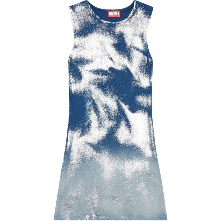 

Женское синее платье без рукавов DIESEL