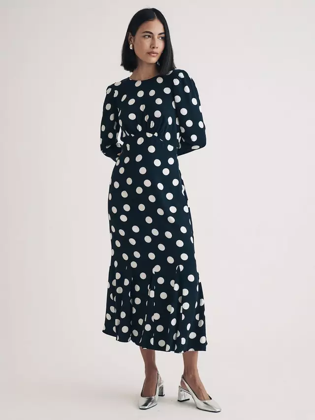 

Платье Nobody's Child Sally Polka Dot Midi, цвет black/multi