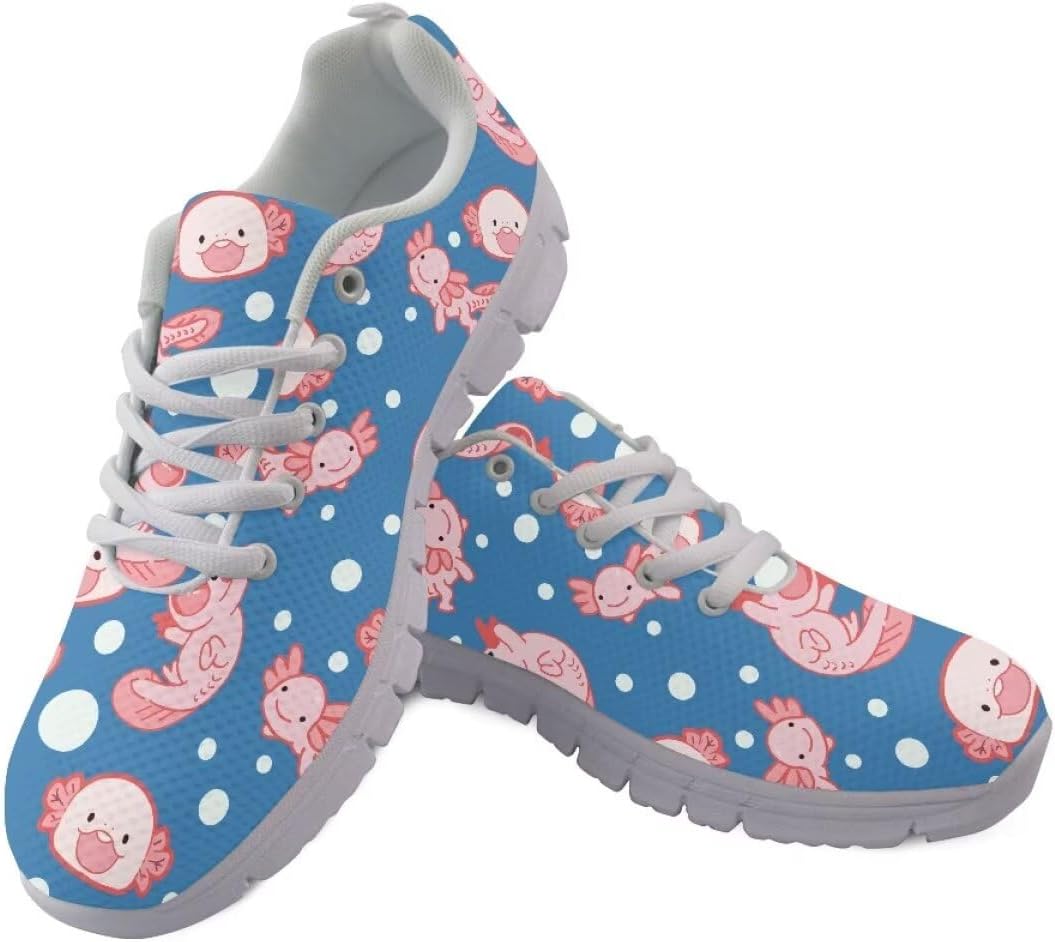 

Мужские модные повседневные кроссовки AmzPrint с принтом, Axolotl