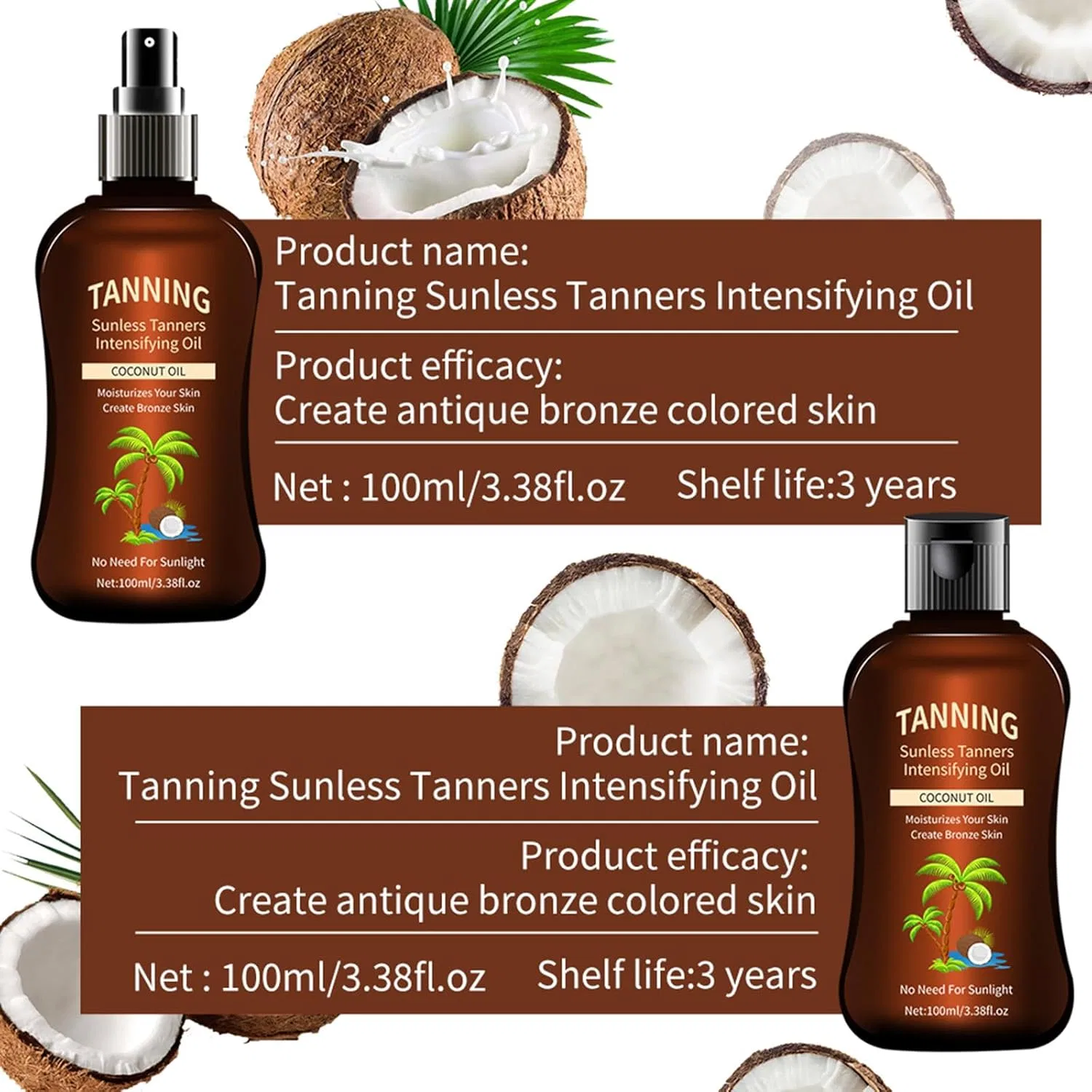 Масло для загара Tropical Sand Free Hawaiian Sun Oil для мужчин 100 мл Generic — фото 3