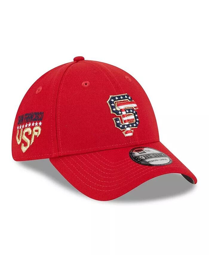 

Мужская красная кепка San Francisco Giants 2023 Fourth июля 39THIRTY Flex Fit New Era