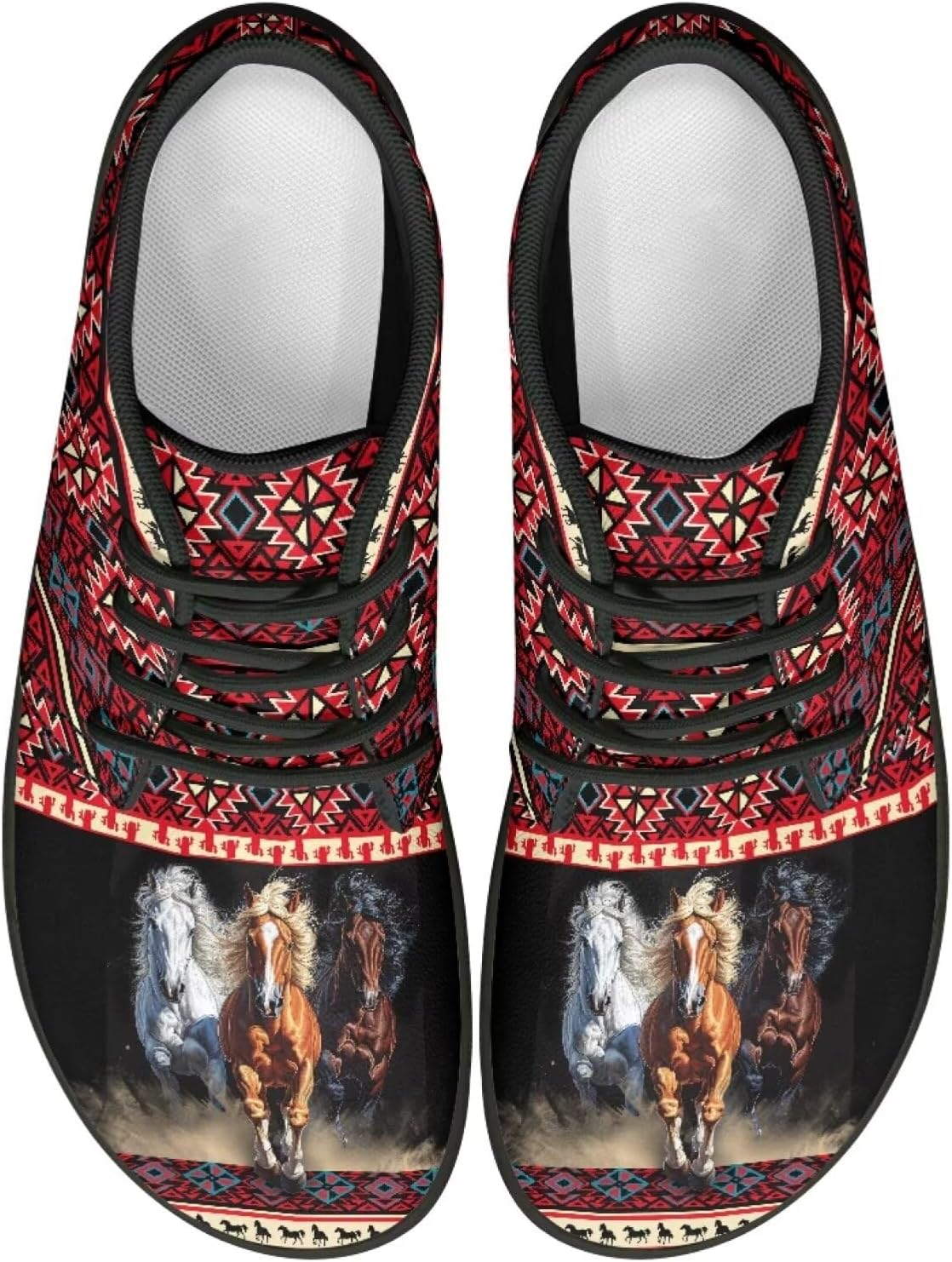 

Конные кроссовки для женщин и мужчин, слипоны, низкие, из ПУ-кожи, для ходьбы Ecaestolph, красный