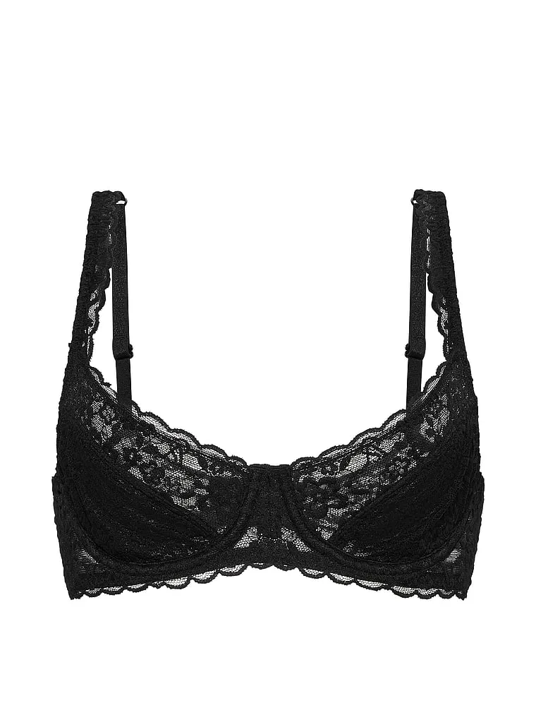 Бюстгальтер-Балконет Lacie без подкладки Victoria'S Secret, Lace Black — фото 3