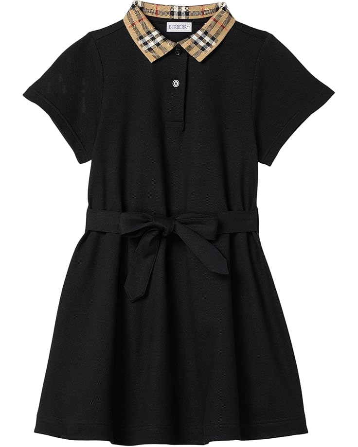 

Платье Burberry Kids Astrid Check Collar, черный